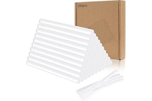 Tapvai 200 Pièces Colle Pistolet à Colle 7 x 100 mm, Baton de Colle pour Pistolet 7mm Transparents Universels pour Pistolet à Colle, pour Bricolage, Artisanat, Réparations, Décoration Festival