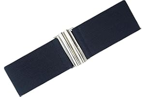 Ro Rox Florence Vintage Belt | Elasticated Pink 50s Inspired Women's Retro Wide Nurse Accessory With Silver Buckle