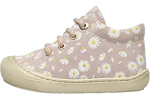 Naturino Cocoon-Lauflernschuhe aus Veloursleder mit Margeriten-Print