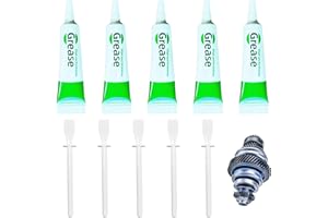 Bettinay 5 Pcs Silicone Grease for O-Rings with 5 Pcs Smudge stick, Waterproof Silicone Grease Tube Heat And Cold Resistance