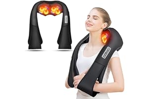 AERLANG Massaggiatore Cervicale Collo Spalle e Schiena,Cuscino Massaggiante Cervicale Massaggiatore Collo e Spalle Massaggiatore Schiena e Collo per Casa,Regali di Natale per donne/uomini