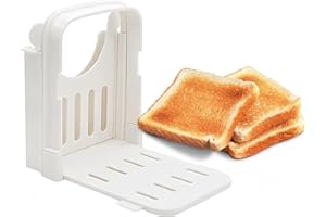 MORJCG Bread Slicers for Homemade Bread, Bread Cutter Slicer, Bread Slicer, Folding and Adjustable Bread Slicer Machine, Bread Slicing Guide, Bread Slicer Guide, for Sandwich, Bread, Toast