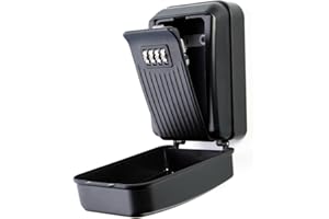 Rhino Lock Secure Key PLUS Combination Safe - Outdoor Heavy Duty Wall Mounted Security Key Safe - Large Internal Storage for House or Office Keys with Strong 4 Digit Lock #UKBrand