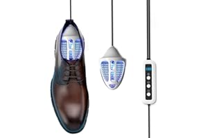 7117shoe Dryer y deodorizer, desodorante de zapatos, secador de pies y botas, eliminación de olores de zapatos, Ambientador de zapatos, cronómetro inteligente, 1 par (7117-XD-11)