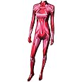 CosplayLife Zero Suit Samus Cosplay Costume Lycra Fabric Bodysuit Halloween Outfit For Unisex Adult