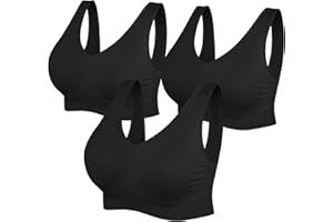 SIMIYA BH Damen ohne Bügel gepolstert Bustier Damen große Brüste Schlaf BH Push up Sport BH Bralette