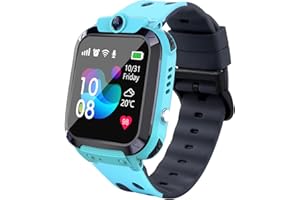 ELEJAFE Montre Connectée Enfant Fille Garçon, Montre GPS Enfant Cadeau Noel de SOS Téléphone, Montre Tracker GPS Enfant Anti-Perte Traqueur, IP68 Résistant,Voice Chat,Tactile,Jeu,Caméra pour 4-12 Ans…