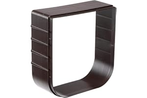 Ferplast Estensione per portina per Piccoli Cani Gatti Gattaiola Porta Basculante Swing 1 Extension, 15,5 x 5 x h 16 cm - profondità 5 cm, Marrone