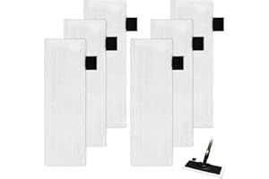 Yuunaie Paños de Suelo de Repuesto para Limpiador de Vapor Kärcher SC 1 SC 2 SC 3 SC 4 SC 5 SI 4 EasyFix, Funda de Microfibra Lavable para Todos los Suelos, 6 Unidades