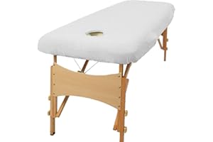TowelsRus Aztex Classic Value Massage Couch copertura Senza Volto Hole, Bianco, elastico