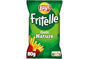 Lay's Fritelle, Avec Sa Forme Originale De Frite, Fritelle Goût Nature, 80 g