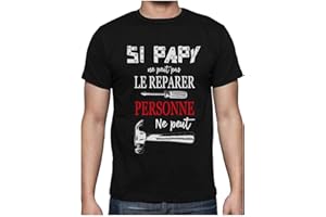 GREEN TURTLE T-SHIRTS Tee Shirt Papy Cadeau Fête des Grand Pere Homme Humour T Shirt Papi Bricoleur