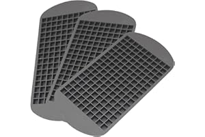 AUFELL (Set da 3) 160 Stampi per Cubetti di Ghiaccio, Forma Quadrata, in Silicone, Mini Cubetti di Ghiaccio, per Cucina, Bar, Budini, Piccoli Cubetti di Ghiaccio