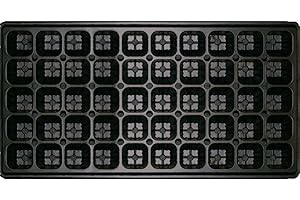 Vilmorin Lot de 3 Plaques de Culture de 50 Cellules Pots de Fleurs, Noir