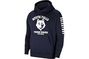 Snapit The Vampire Inspired Hoodie - Mystic Falls Salvatore Front and Sleeve Print