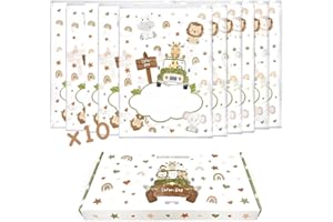 IL MONDO DI NOAH Bustine Corredino Neonato Ospedale, 10 Sacchetti Primo Cambio Neonato per Borsone Neo-Mamma, Cofanetto con 10 Buste Nascita Trasparenti 1 Pennarello e 1 Cartolina dei Ricordi (10 BUSTINE)