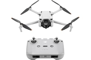 DJI Mini 3 – Mini Drone Caméra Léger avec Nacelle Mécanique à 3 Axes, Vidéo 4K HDR, Temps de Vol de 38 Min, Transmission Vidéo jusqu’à 10 km, Prise de Vue Verticale Réelle, Retour Auto par GPS Intégré
