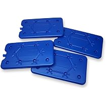 ToCi Lot de blocs réfrigérants pour sac isotherme ou glacière, de 200 ml chacun, ., bleu, 6 ToCi Lot de blocs réfrigérants pour sac isotherme ou glacière, de 200 ml chacun, ., bleu, 6