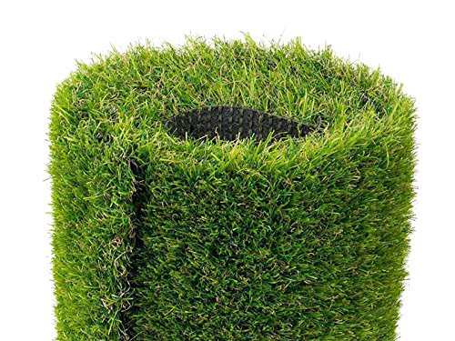 Kunstrasen Pine Valley | 0,20m x 0,15m | die hochwertigste Rollrasenoptik | Florhöhe ca 40mm | Gewicht 2.600g/m² | höchste UV-Sicherheit | Größe nach Wahl | mit Drainagefunktion und Wasserdurchlässig 60 Liter/Min/m² | der echte Kunststoffrasen | Rollrasen – MUSTER - 5