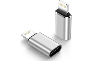 Gaef USB C auf Lightning Adapter 2 Stück, Lightning USB C Adapter für Schnelles Laden und Datenübertragung, für iPhone 14 13 12 11 Pro Max XR XS X, i Pad, Nicht für Kopfhörer/Audio/OTG