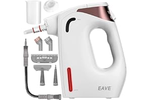 EAVE Nettoyeur vapeur portatif avec bouton de verrouillage de la vapeur pour une cuisson à la vapeur mains libres, vapeur continue à 120 ℃ avec un temps d'utilisation illimité pour la maison, la cuisine