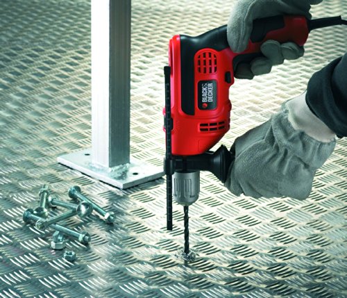 Black + Decker 550W Schlagbohrmaschine im Koffer, 13mm Schnellspannbohrfutter, Spindelarretierung, KR554CRESK - 7
