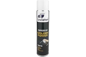 LEVIATAN Golden Power Spray Ad Aria Compressa | 600 ml | Pulitore Ad Aria Compressa | Perfetto per la Pulizia di Tastiera e Computer | Molto Pratico