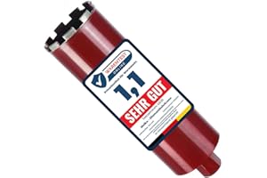 Melko Diamantbohrkrone Kernbohrkrone Kernbohrer- Ø 180 mm Bohrkrone - Nutzlänge 400 mm - Lochbohrer für Mauerwerk Granit Stahlbeton Naturstein Beton Trockenbau