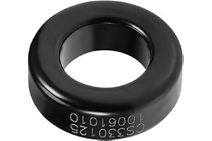 YOKIVE Tore Noyau, Ferrite Inductances Anneau Fer Poudre Inductance Ferrite Anneau, Bonne pour Transformateurs puissance (noir gris, 33,7mm x 19,3mm x 11,3mm)