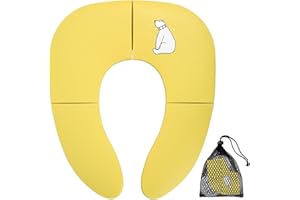 GAOMOENY Asiento de Inodoro Plegable, Reductor WC para Niños, Adaptador WC de Viajes Plegable Portatil, Asiento Inodoro Reductor Reutilizable para Niños Pequeños/Orinal