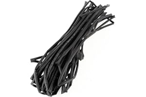 UXCELL Sourcingmap Rurka termokurczliwa, termokurczliwa, 10 metrów, 4 mm, średnica 2:1, czarna