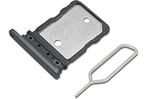 Eonpam Dual SIM Karte Rahmen für Google Pixel 7/Pixel 8 Card Tray SIM Kartenhalter Slot Schlitten Halter + SIM Pin(Schwarz)