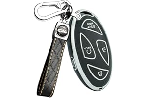 ontto Etui na kluczyki samochodowe pasuje do Hyundai Kona EV Grandeur GN7 Ioniq 6 Kona SX2 Prix 2023 2024, etui na klucze, etui na klucze, etui na klucze, 5 przycisków, czarne