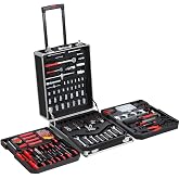 MONZANA&reg; Tool Case with 1050 Pieces Tool Box with Telescopic Handle and Wheels