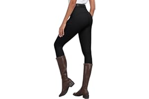 MoFiz Women's Equestrian Sports Breeches Horse Riding Leggings Silicon Full Seat Jodhpurs Equestrian Tights Breeches with Pocket