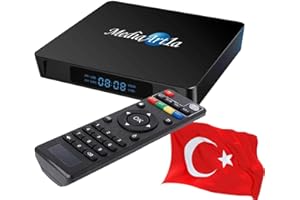 Türkische Internet TV IPTV Box 4K Full HDTV Mediaart-1a Android 10 kostenlose öffentliche Kanale vorprogrammiert, YouTube