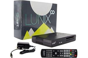Qviart Lunix CO 1080p Ci Receptor Satélite Linux E2 Combo Full HD HbbTV H265 HEVC DVB-S2 + DVB-T2/C y Common Interface
