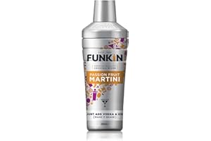 Funkin Passion Fruit Martini Cocktail Shaker Mixer, 4-Pack