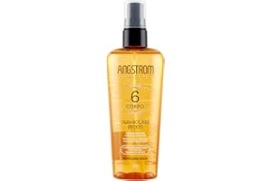 Angstrom Protect Olio Solare in Formato Spray, Intensificatore e Acceleratore dell`Abbronzatura con Protezione Solare Bassa, senza Parabeni, 150 ml