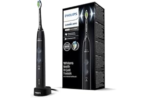 ‎PHILIPS Philips Sonicare ProtectiveClean HX6830/44 - Elektrische Zahnbürste mit Drucksensor, BrushSync-Technologie und 2 Reinigungsmodi, Schwarz