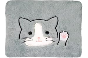 STERGAR Nataluna Borsa Acqua Calda Elettrica Gattino In Morbido Tessuto, Scaldamani Imbottito Con Sistema A Risparmio Energetico e Ricarica Rapida, Utile Per Riscaldarsi A Lungo E Alleviare Dolori