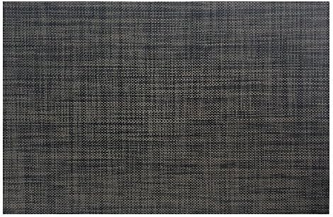 6Pcs Placemats,NAJING Table Mats New PVC Insulation Non-slip Insulation Washable Placemats (Black)