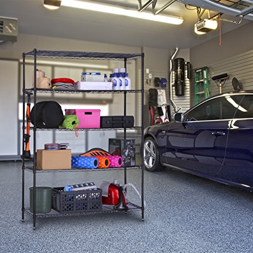 LANGRIA Regal 5 Ablage Schwerlast Regal Übergroß Standregal für Schwer Artikel Garage, Küche 441 lbs Kapazität - 2