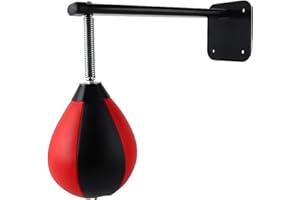 KINDPACK Punchingball - Juego de pera de boxeo de piel giratoria