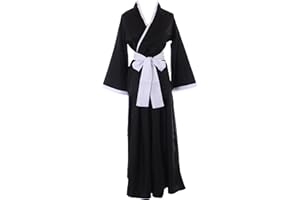 Kawaii-Story Kimono Shinigami Kendo MN-217 - 3 pièces - Unisexe - Noir - Pour Renji Ichigo Rukia Bleach