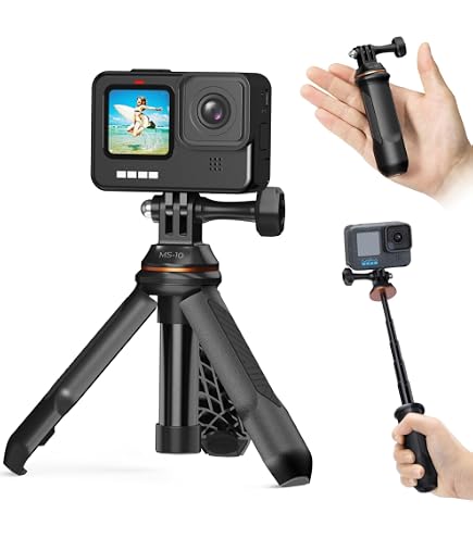 Digicharge Trépied Flexible Pour Action Cam - Universel 10" - Compatible GoPro, DJI, Insta360