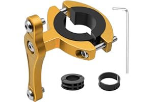 HONZUEN Bicyclette VTT Support Adaptateur pour Porte Bouteille en Alliage d'Aluminium, Facile à Installer Vélo Fixation pour Porte Bidon Verrouillé Double Face sur Guidon Tige De Selle