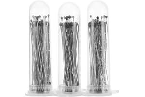 UKCOCO Insect Pins for Entomology - Pack of 300 Stainless Steel Insect Needles Entomology Pens Sample Pens for Dissection Laboratories and Butterfly Collections - Size 0/1/2,100 Pieces Each