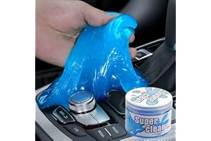 McMola Car Cleaning Gel - Universal Detailing Putty & Dust Remover (160g) | Pulls Dust from Tiny Gaps | Eco-Friendly & Non-Sticky | Reusable Until Dark | Perfect for Car Vents & Keyboards