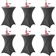Tovaglia Rivestimento Elastico, Fodera Elastica Tavolo Alto Per Tavoli Da Cocktail Tovaglia Stretch Cover Tavolo, Copritavolo Elastico Bar Matrimoni Catering, Tovaglia Spandex (arancia,80 x 110 cm
